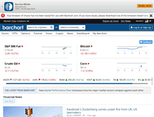 Tablet Screenshot of barchart.com